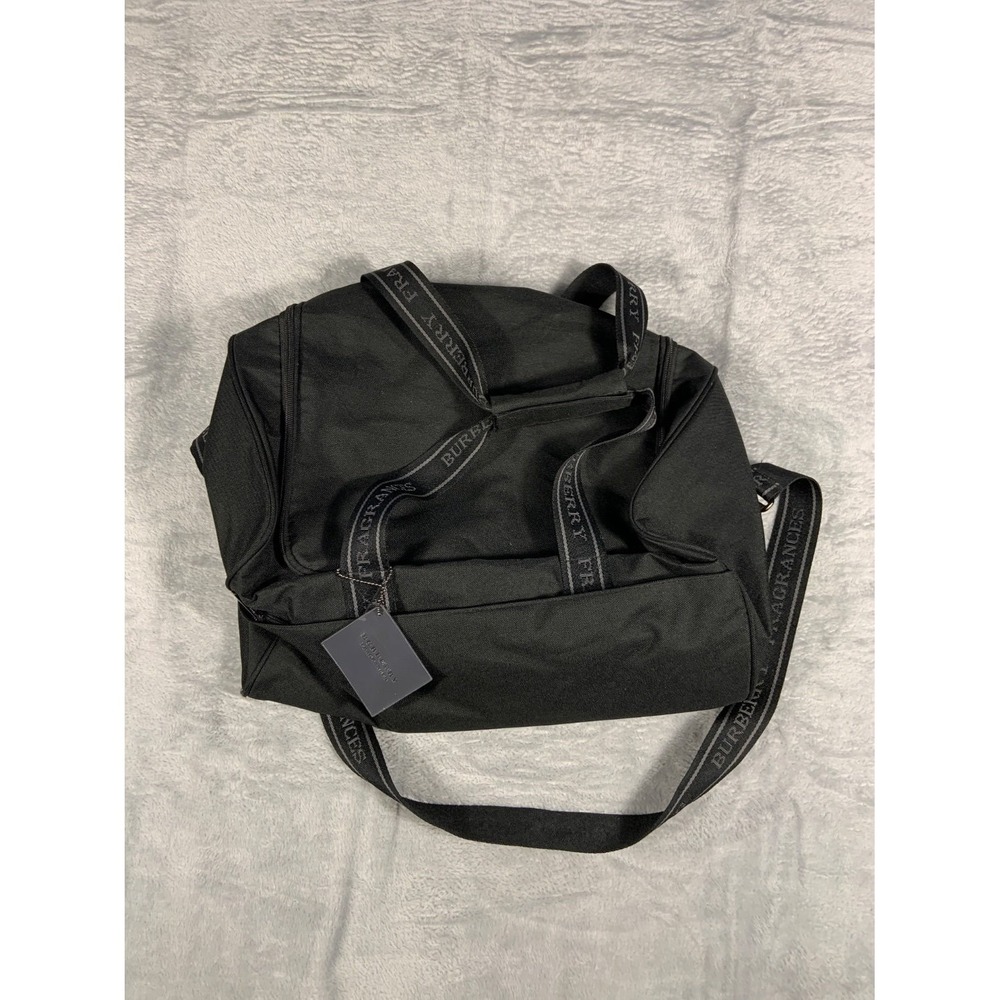 Burberry Fragrances Promotional Duffel Bag Medium Black Nylon Travel‎ Weekender